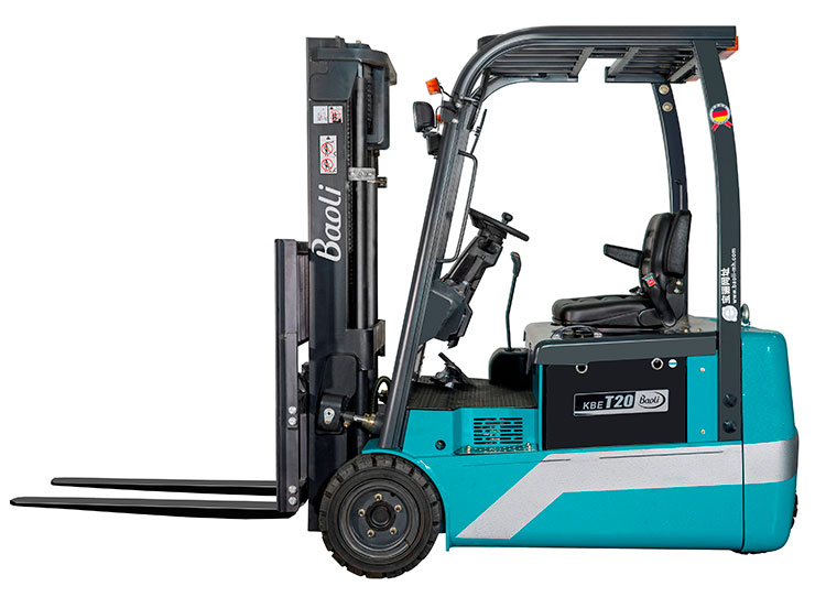 鋰電池電動(dòng)平衡重式叉車三支點(diǎn)